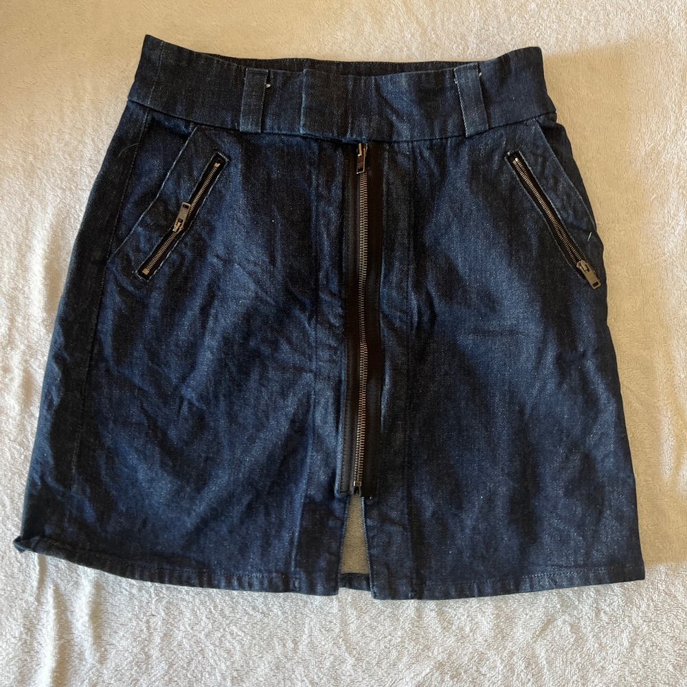 7 for all mankind denim skirt